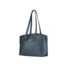 Сумка женская WENGER RosaElli с карманом для ноутбука 14", синяя, полиэстер, 37 x29x19 см